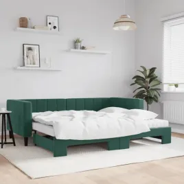 vidaxl-sofa-rozsuwana-z-materacami-ciemnozielona-90x200-cm-aksamit