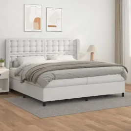 vidaxl-lozko-kontynentalne-z-materacem-biale-ekoskora-200x200-cm