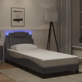 vidaxl-rama-lozka-z-led-szara-90x190-cm-sztuczna-skora