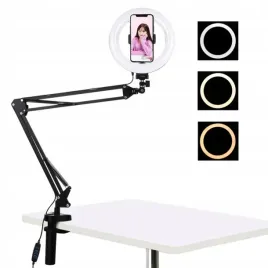 lampa-pierscieniowa-statyw-biurkowy-na-klips-led
