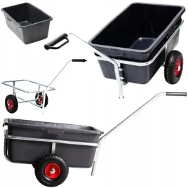wozek-transportowy-dwukolowy-taczka-lekka-ogrodowa-135-litrow-pojemnosci