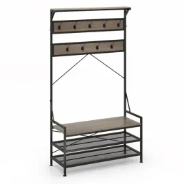 wieszak-na-ubrania-z-polka-na-buty-wieszak-z-lawka-do-siedzenia-szary