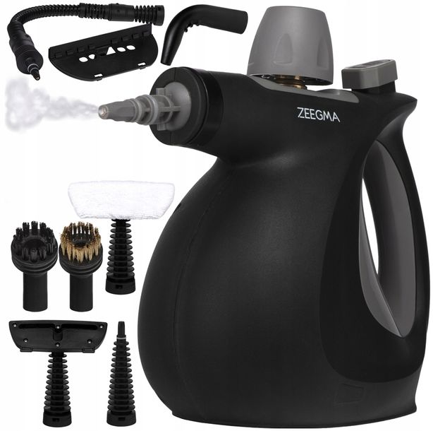 ﻿MYJKA PAROWA PAROWNICA NA PLUSKWY CZYŚCIK CIŚNIENIOWY 1000W 3BAR 8 KOŃCÓWEK-Zdjęcie-0