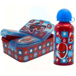 zestaw-sniadaniowka-bidon-aluminiowy-400ml-spiderman