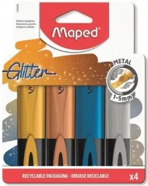 zakreslacze-fluo-peps-metaliczny-brokat-4-kolory-maped