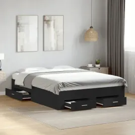 vidaxl-rama-lozka-z-szufladami-czarna-135x190-cm