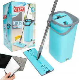 mop-plaski-z-wiadrem-dwukomorowym-z-wyciskaczem-stepy-intense-flat