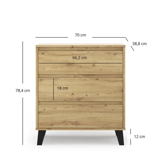 borg-komoda-3s-70-dab-artisan-szerokosc-mebla-70-cm