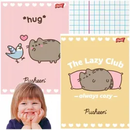 zeszyt-a5-kratka-32-kartki-laminowany-unipap-majewski-pusheen-kotek-2-szt