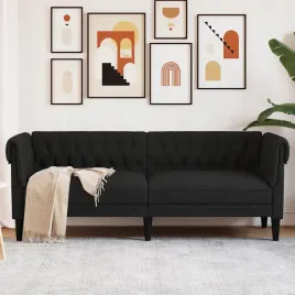 vidaxl-sofa-chesterfield-trzyosobowa-czarna-obita-tkanina
