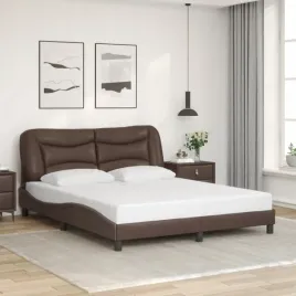 vidaxl-rama-lozka-z-zaglowkiem-brazowa-160x200-cm-sztuczna-skora