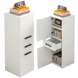 regal-biurowy-z-szuflada-2-polki-szafka-biala-ksiazki-segregatory-loft-85cm