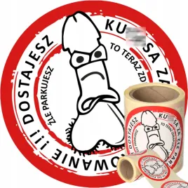 naklejki-trudnozrywalne-za-zle-parkowanie-karny-kutas-7cm-100szt-mocny-klej