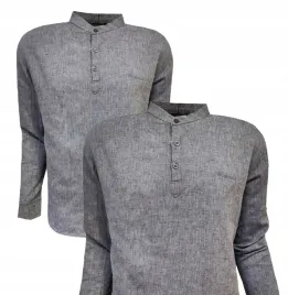 koszula-lniana-przewiewna-letnia-stojka-guzik-indigo-3xl-bagarda