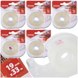 tasma-samoprzylepna-z-dyspenserem-office-products-19mm-x-33m-5-szt