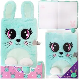 pamietnik-z-klodka-3d-wlochacz-pluszowy-notes-a5-96-kartek-krolik-rabbit