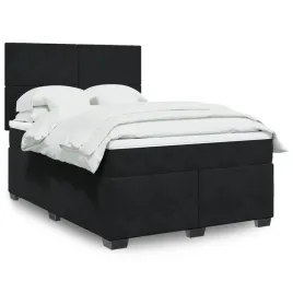 vidaxl-lozko-kontynentalne-z-materacem-czarne-160x200-cm-aksamit