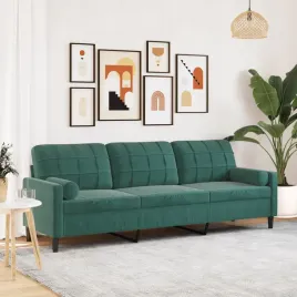 vidaxl-3-osobowa-sofa-z-poduszkami-ciemnozielona-210-cm-aksamit