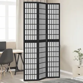 vidaxl-parawan-pokojowy-3-panelowy-czarny-lite-drewno-paulowni