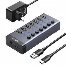 ugreen-hub-usb-aktywny-adapter-rozdzielacz-7w1-usb-usb-c-pd-7x-usb-a-3-0