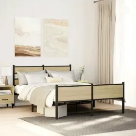 vidaxl-metalowa-rama-lozka-bez-materaca-dab-sonoma-160x200-cm