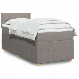 vidaxl-lozko-kontynentalne-z-materacem-taupe-tkanina-90x200-cm