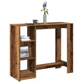 vidaxl-stolik-barowy-z-regalem-stare-drewno-124x46x1035-cm