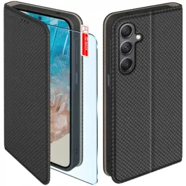 etui-z-klapka-do-samsung-galaxy-m35-5g-zamykane-czarne-futeral-szklo-9h