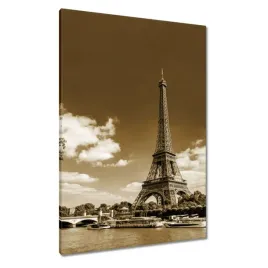 obrazy-70x100-fotka-wiezy-eiffla-sepia