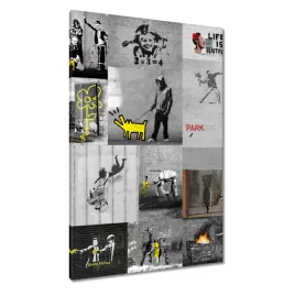 obrazy-80x120-banksy-megamiks-kolaz