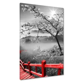 obrazy-80x120-kwitnaca-wisnia-japonia