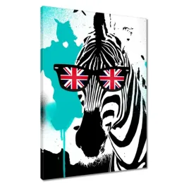 obrazy-50x70-zebra-punk-star-turkus