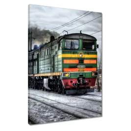 obrazy-50x70-pociag-lokomotywa-zima