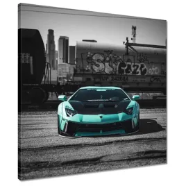 obrazy-50x50-turkusowe-lamborghini
