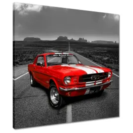 obrazy-50x50-czerwony-ford-mustang-usa
