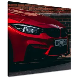 obrazy-50x50-czerwone-bmw-samochod