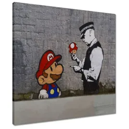 obrazy-50x50-banksy-grzybiarz-policja
