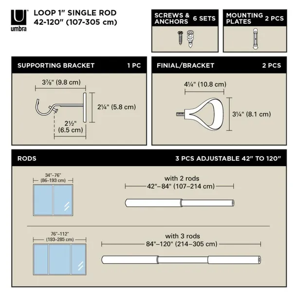 umbra-karnisz-loop-1-107-305-cm-nikiel-srednica-drazka-25-mm