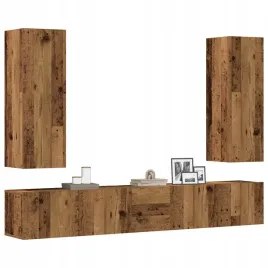 vidaxl-5-cz-zestaw-szafek-tv-stare-drewno-material-drewnopochodny