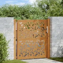 vidaxl-brama-ogrodowa-105x105-cm-stal-nierdzewna-wzor-liscia