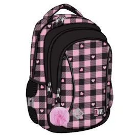 plecak-szkolny-3-komorowy-czarno-rozowy-mlodziezowy-stright-pink-checkered