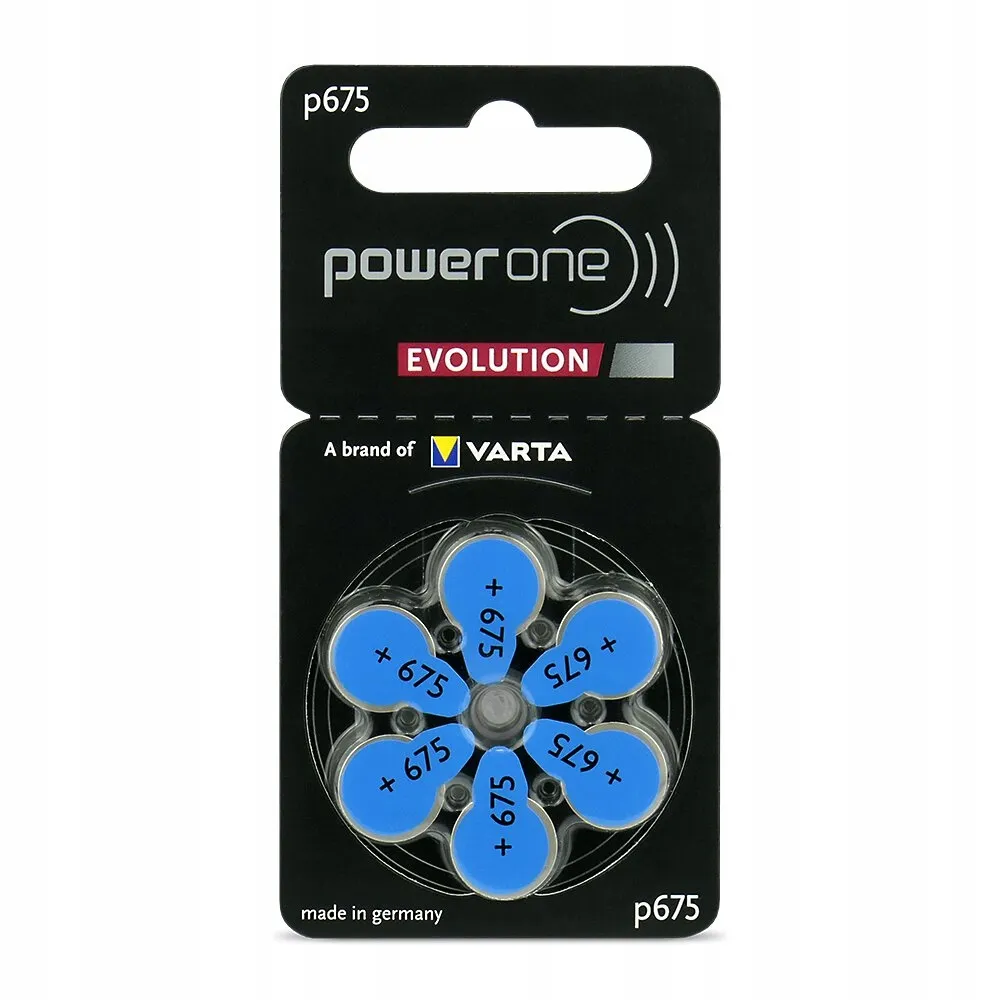 6-x-baterie-sluchowe-power-one-evolution-varta-675-stan-nowy