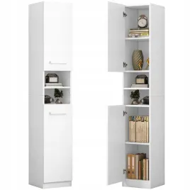 regal-szafka-biala-nowoczesna-stojaca-slupek-wysoki-loft-2-drzwi-180-cm