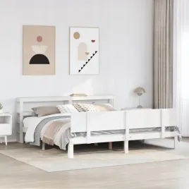 vidaxl-rama-lozka-z-zaglowkiem-bez-materaca-biala-200x200-cm