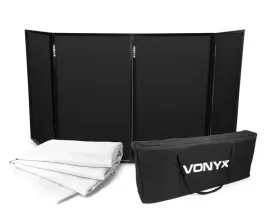 ekran-dla-dj-a-parawan-vonyx-dj-screen-4-panele-czarny-bialy-lycra-bia