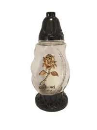 znicz-z-dedykacja-kochanej-mamie-z-zlota-roza