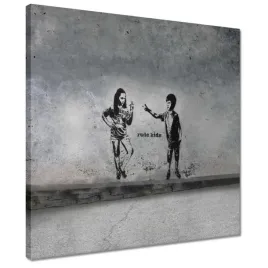 obrazy-40x40-banksy-rude-kids-graffiti