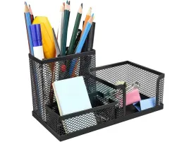 organizer-na-biurko-akcesoria-metalowy-czarny-stabilny-praktyczny-porzadek