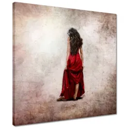 obrazy-40x40-laska-w-czerwonej-sukni