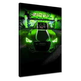 obrazy-40x60-limonkowe-audi-samochody